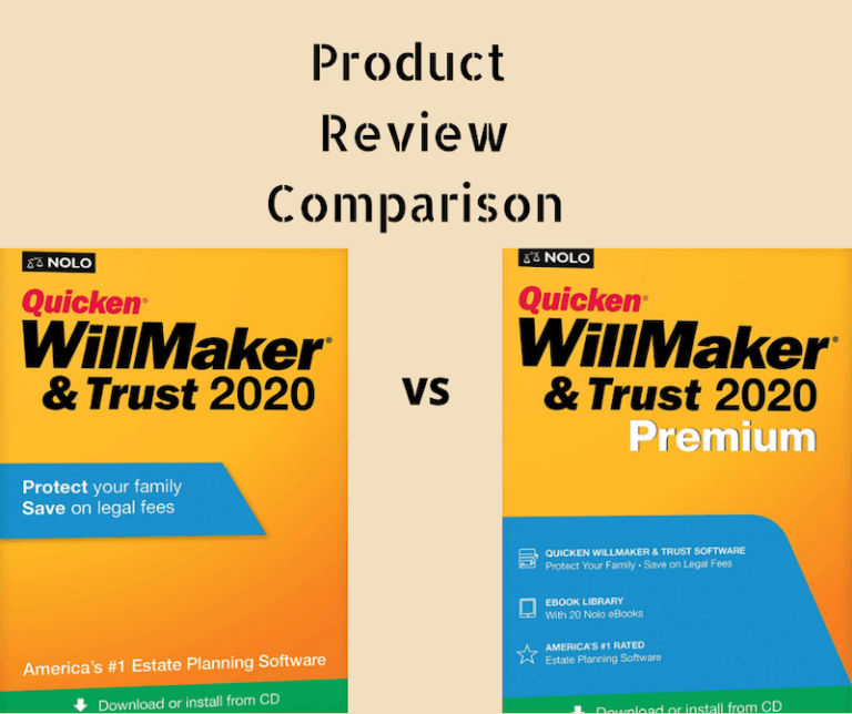 Quicken WillMaker&Trust vs Quicken WillMaker&Trust Premium Living