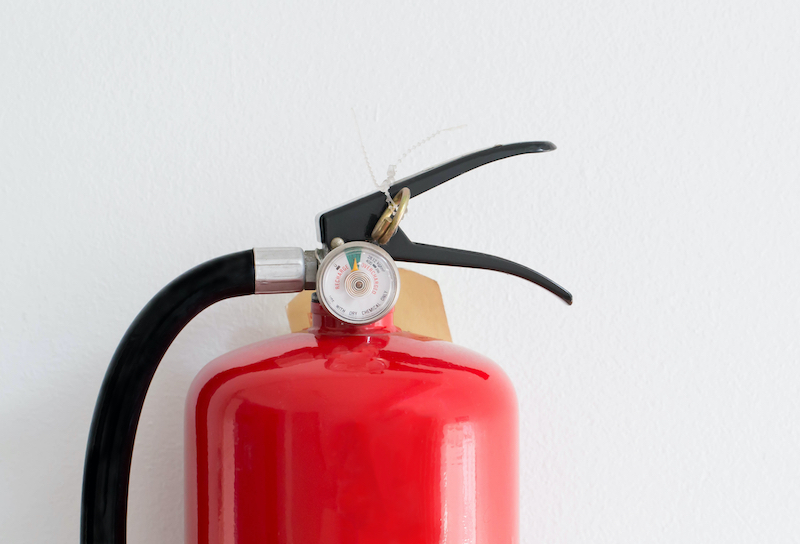 In Home Safety for the Elderly-Fire Extinguisher