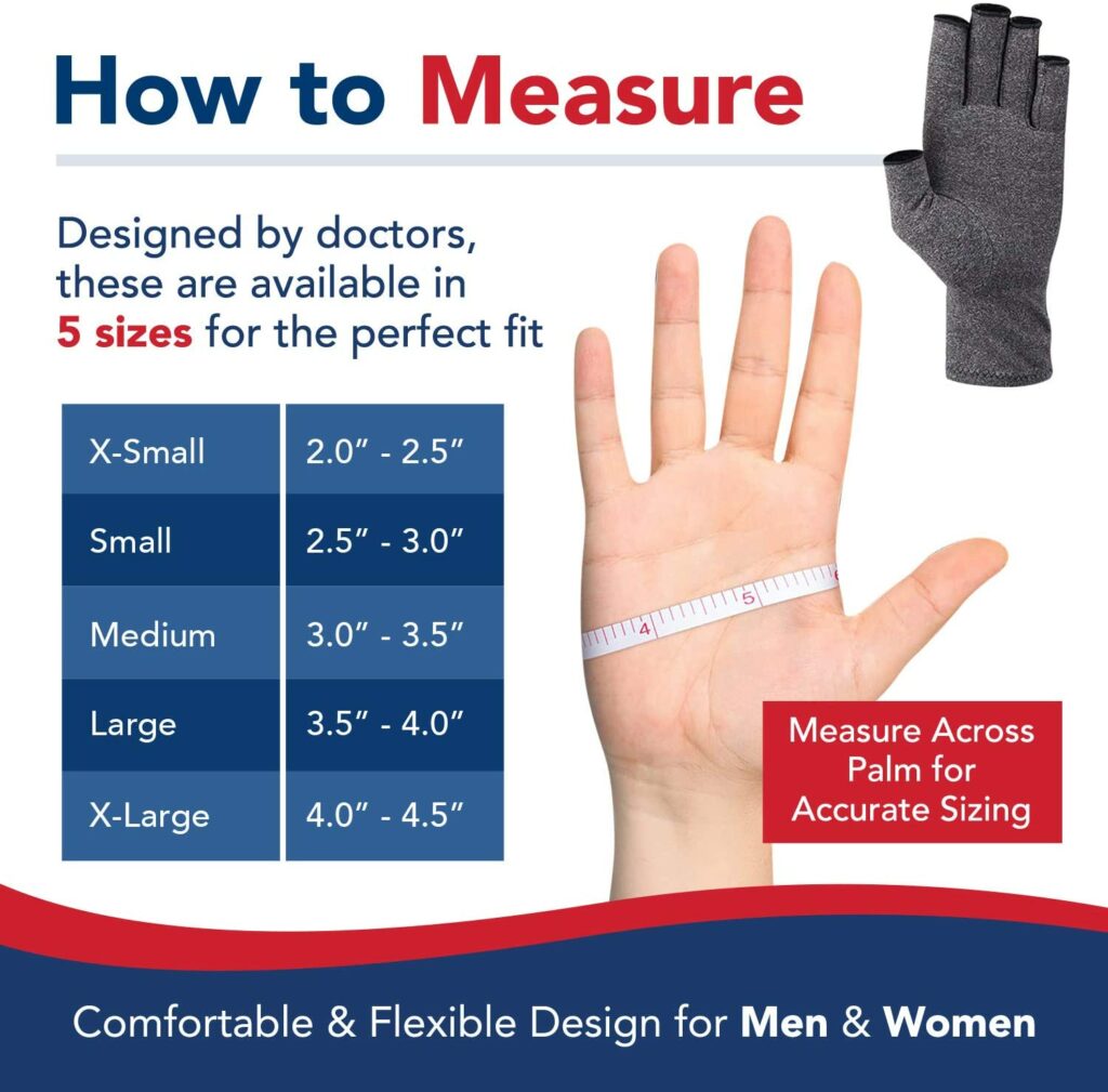 3  Best Gloves for Arthritis in Hands - Doctor Developed Compression Arthritis Gloves