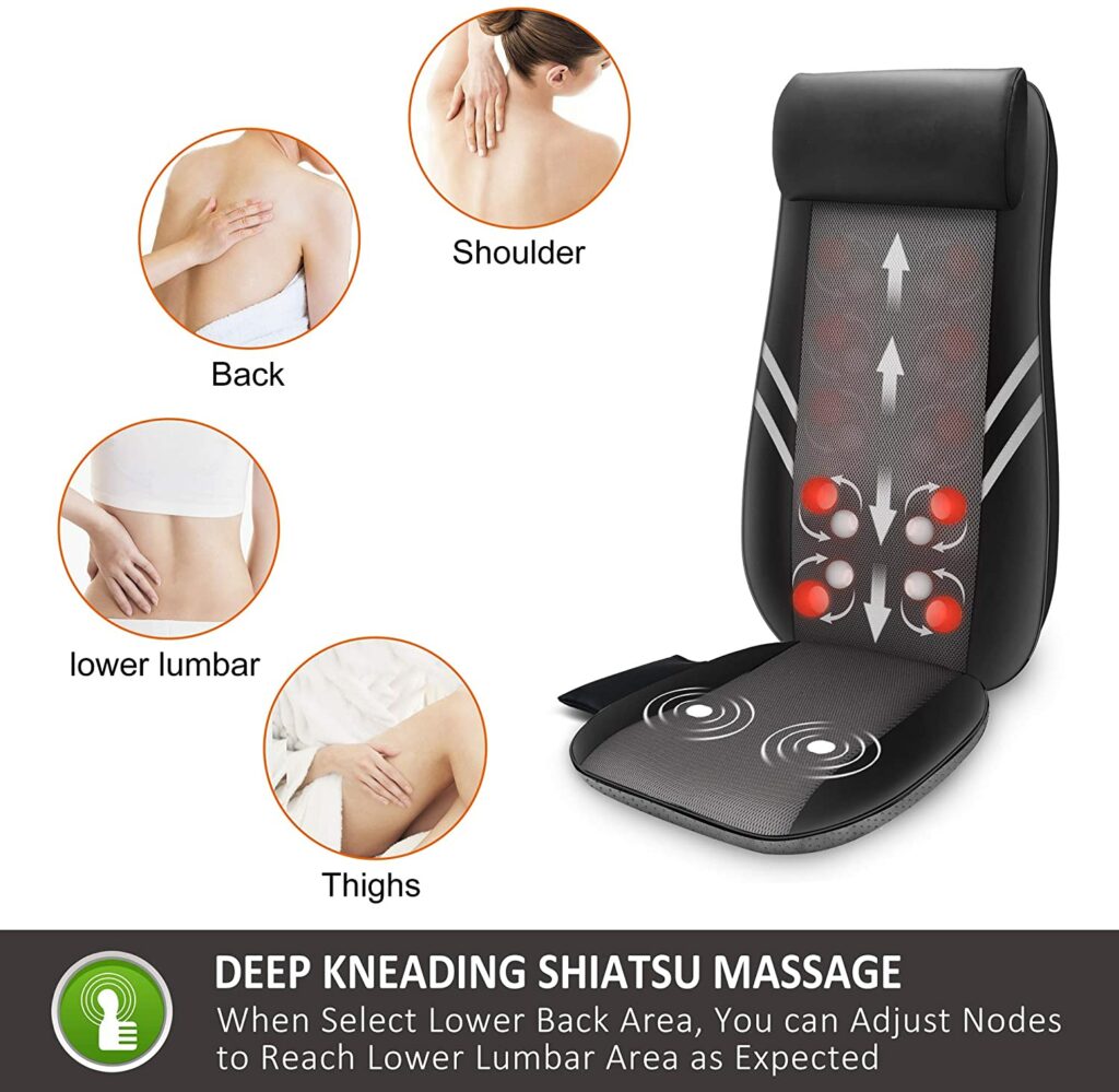 Best Back Massagers for Chairs - Snailax Shiatsu