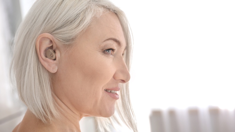 Hearing Aid or Amplifier - in the ear