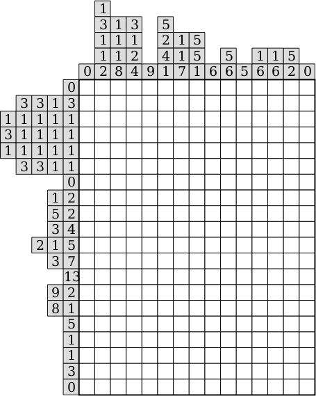 Nonogram grid