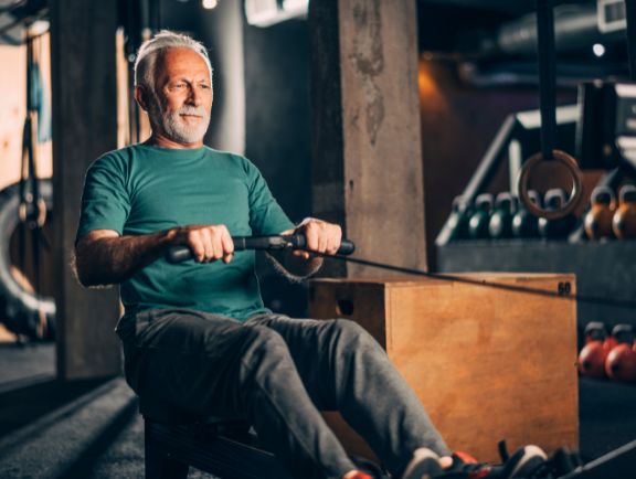 Types Of Cardio For Seniors - Rowing Machine