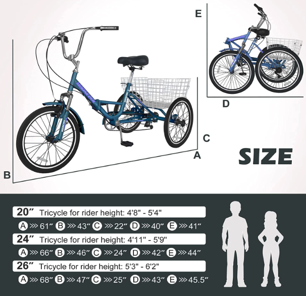 5 Best Folding Adult Tricycles: Barbella