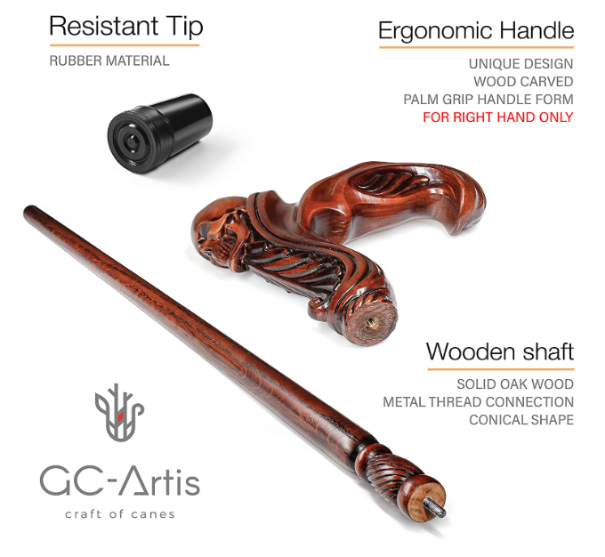 Wooden Walking Canes - GC-Artis 