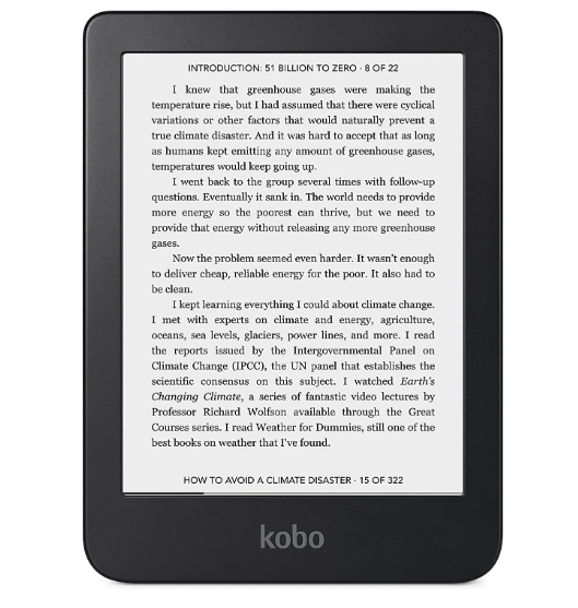 Best Rated e-Readers for Book Lovers - Kobo Clara