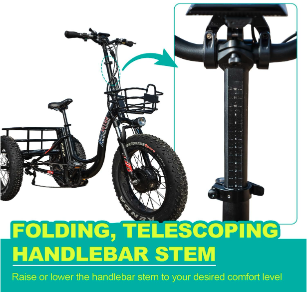 Best Electric Tricycles For Adults - Addmotor Handlebar System