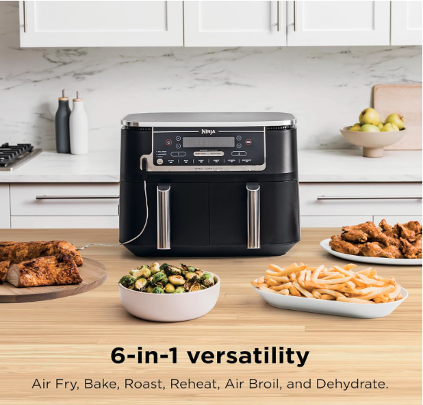Ninja Foodi 10QT 6-in-1 DualZone Smart XL Air Fryer - 6 in 1 versatility
