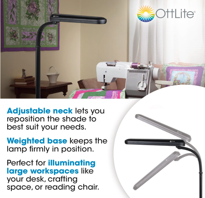 OttLite Standing Floor Lamp - Features