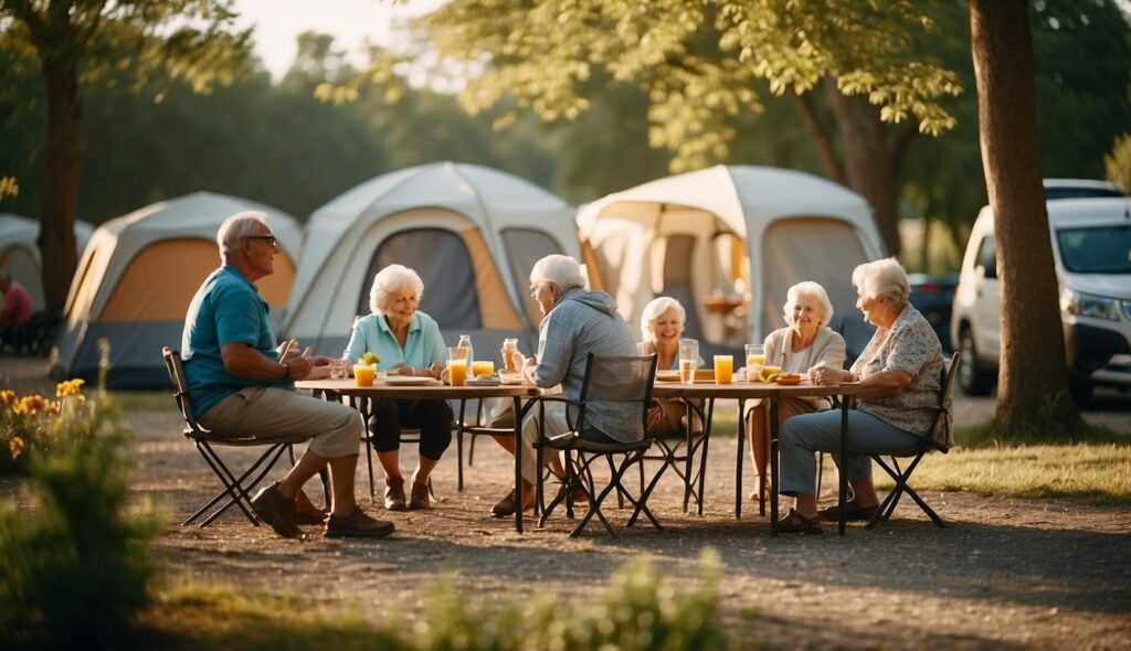 Camping For Seniors - Group of seniors