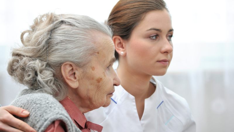 Can An Elderly Person Be Forced Into Care? Elderly patient and nurse