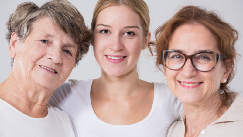 The Benefits of getting older - 3 generations of women