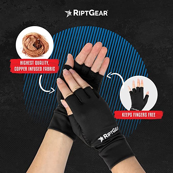 3  Best Gloves for Arthritis in Hands - RiptGear-Compression-Gloves